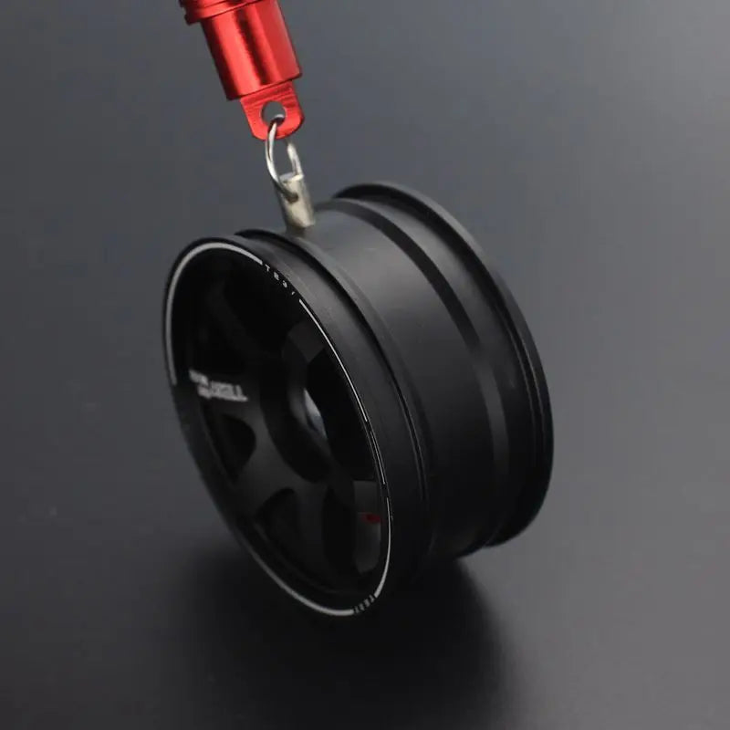 Car Mirror Rearview Pendant Auto Interior Decor Pendants Aluminum Wheel With Shock Absorber Ornament Hanging Accessories