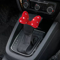 Cute Bowknot Car Headrest Neck Pillow Universal Plush Seat Belt Shoulder Pad Car Accessories Interior For Women
