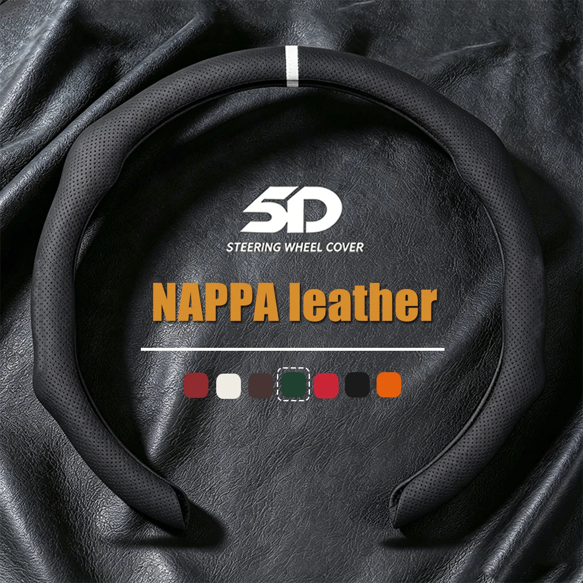 2026 NEW NAPPA Car Steering Wheel Cover Booster Cover For Ford Mustang S197 S650 Diameter 38cm Breathable Non-slip Accessories