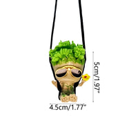 Car Rearview Mirror Decoration Pendant Miniature Model Groot Ornament Cartoon Swing Tree Man Figurine Home Decor Kids Gifts