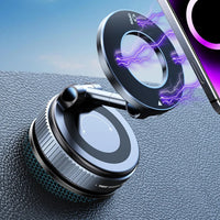 Folding Strong Magnet Magnetic Phone Holder 360° Rotation Desk Car Vacuum Suction Windshield Dashboard Mobile Holder