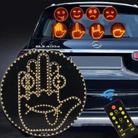 Luz LED de Gestos para Auto – Señal Divertida para Parabrisas Trasero