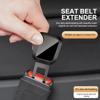 2PCS Car Seat Belt Clip Extender Safety Buckle for Tesla Porsche Thick Insert Socket Lock Buckle Plug - Automotive Safety