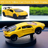 Drift race car ornaments dashboard model sway swing turn cool fun sports racing interior accessories decor items decorations men