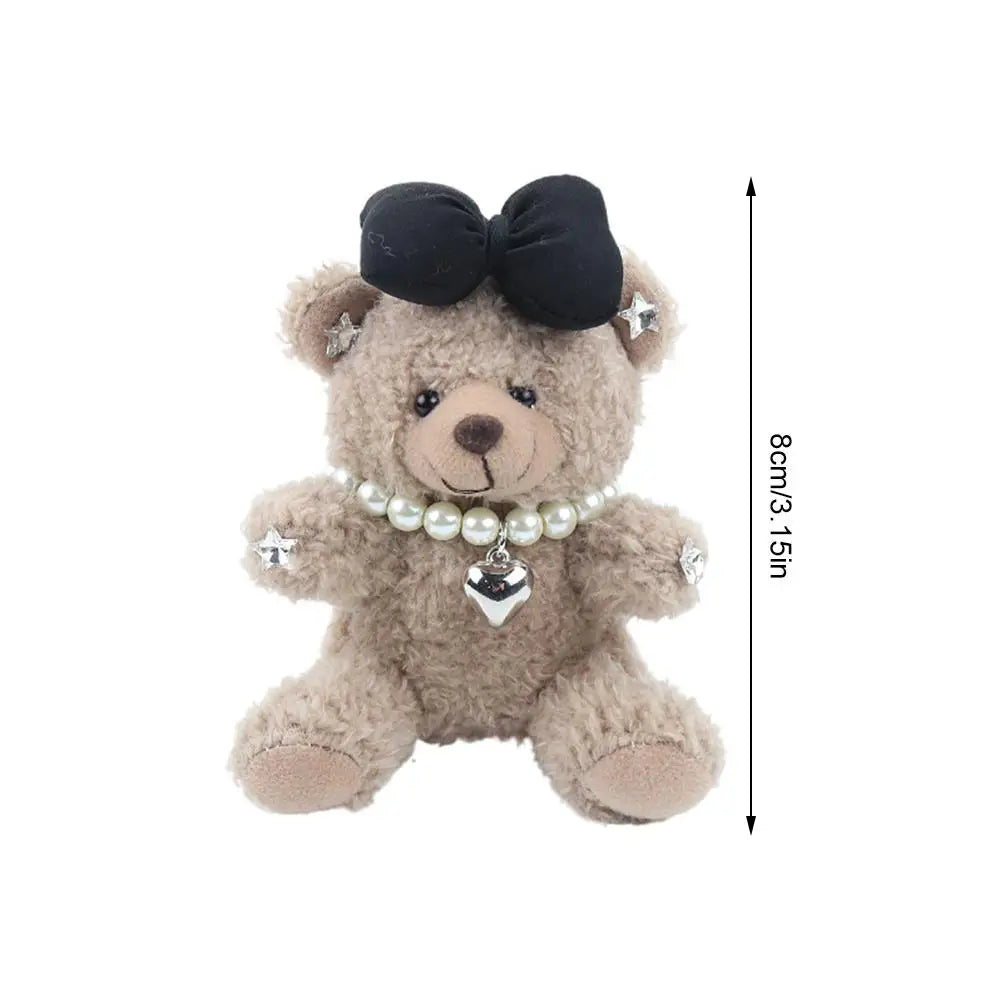 Car Decoration Interior Decoration Bear Screen Ornaments Plush Cartoon Cute Bear Car Center Console Decoration