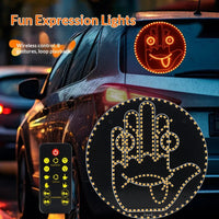 Luz LED de Gestos para Auto – Señal Divertida para Parabrisas Trasero