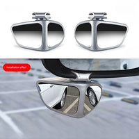 Car Rearview Mirror Blind Spot Mirror Front and Rear Wheels 360° Adjustable Wideangle Blind Spot Reflective Reversing