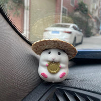Hamster Car Accessories New Console Cute Doll Car Interior Pendant Car Decoration  Cool Car Decoration
