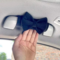 Cute Bowknot Car Roof Handle Cover Auto Interior Handrail Protector Decor Cover Universal Vehicle Accessories