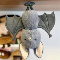Kartoon 22cm Bat Cartoon Funny Design Bat Plushies Soft Stuffed Grey Bat Stuffed Animal Car Decoration