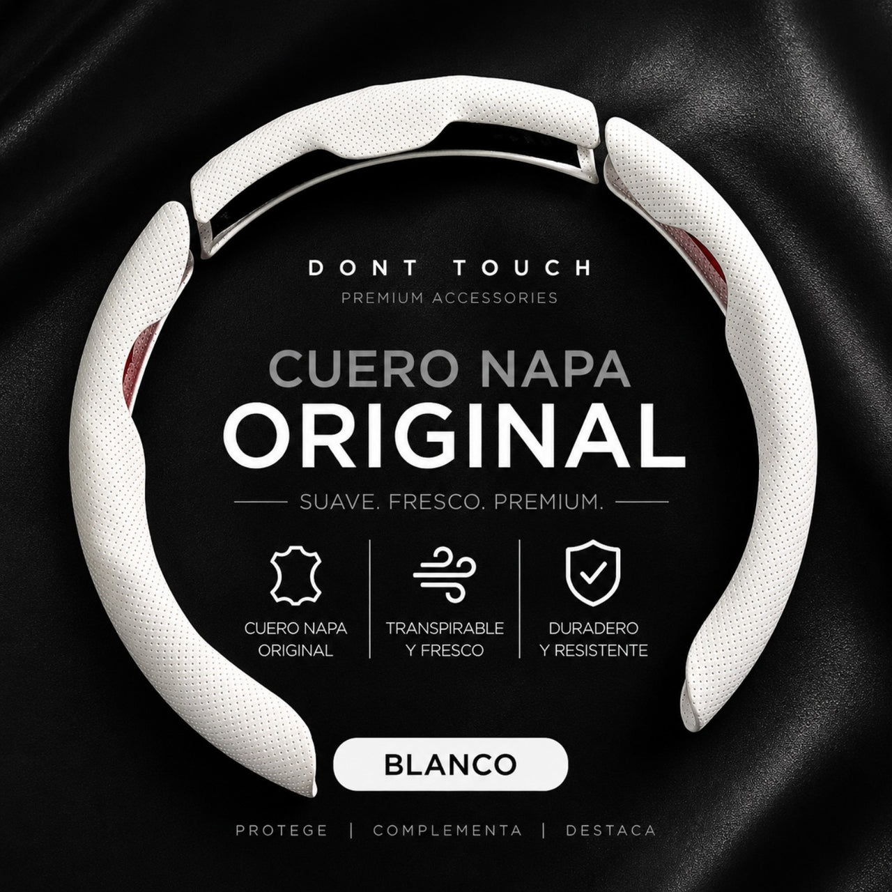 Funda de Volante Cuero Nappa – Antideslizante y Confortable