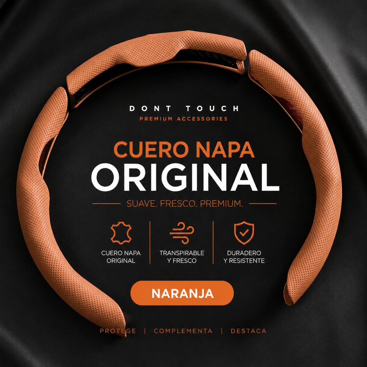 Funda de Volante Cuero Nappa – Antideslizante y Confortable