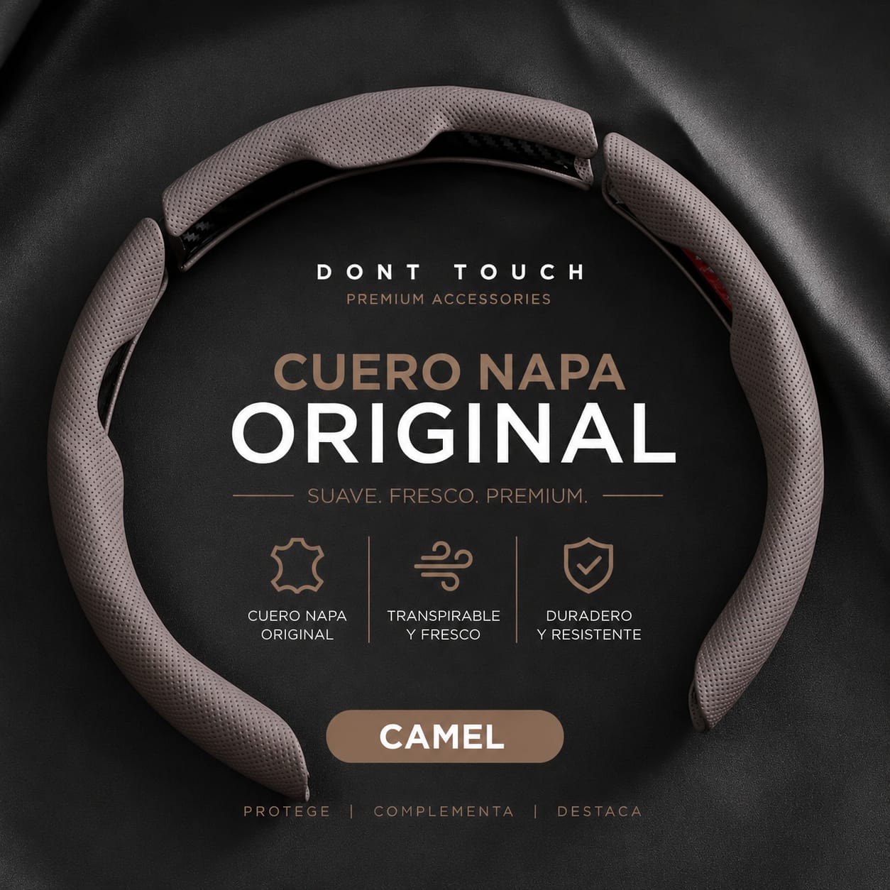 Funda de Volante Cuero Nappa – Antideslizante y Confortable