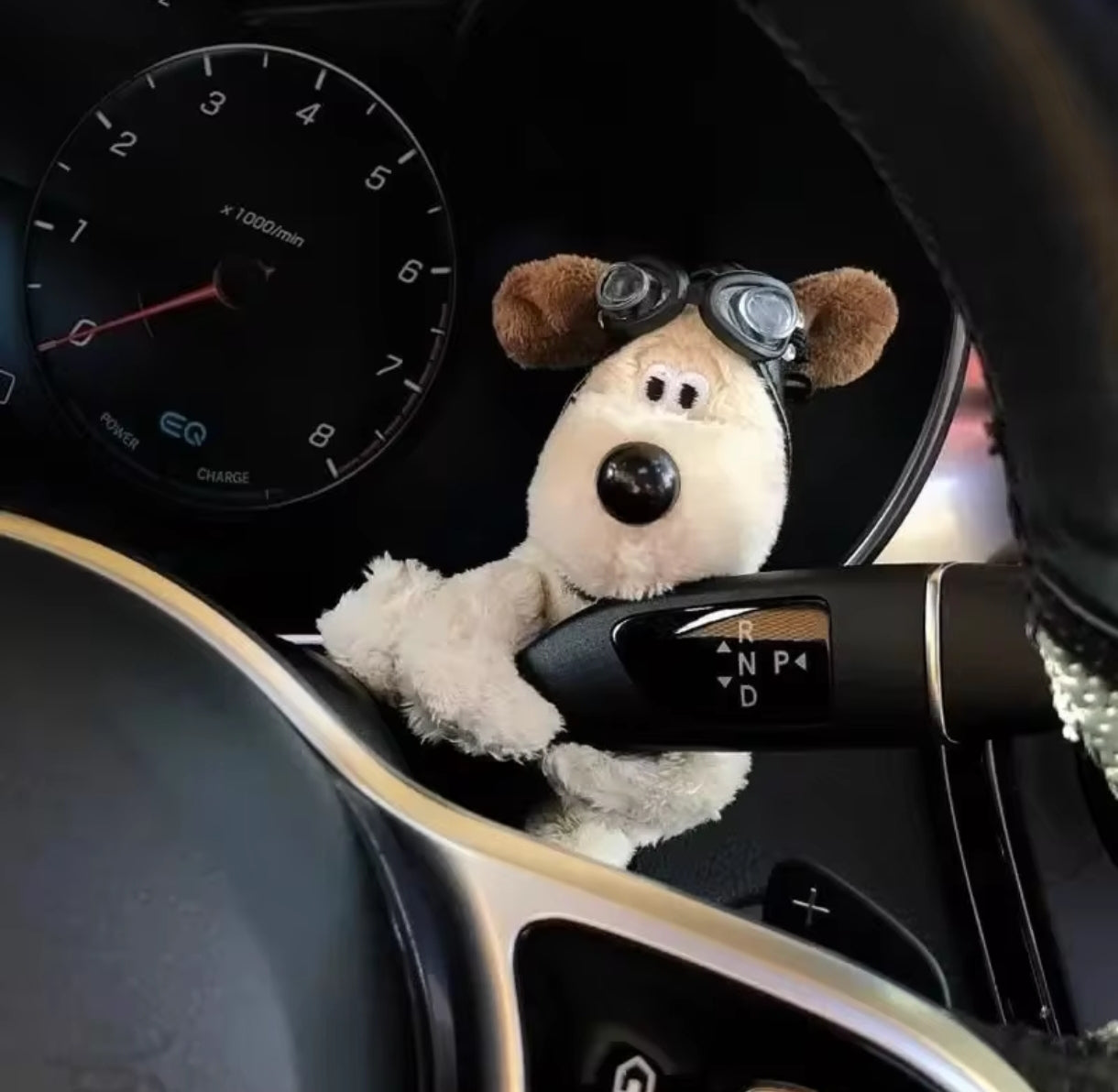 Adorno Peluche para Palanca de Auto – Diseño Tierno