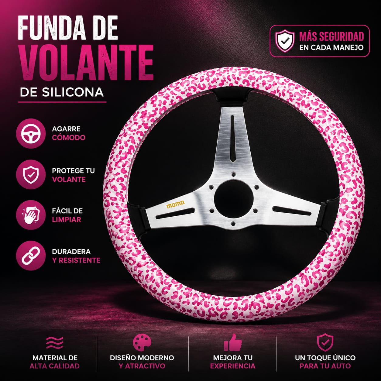 Volante Pink Camuflado