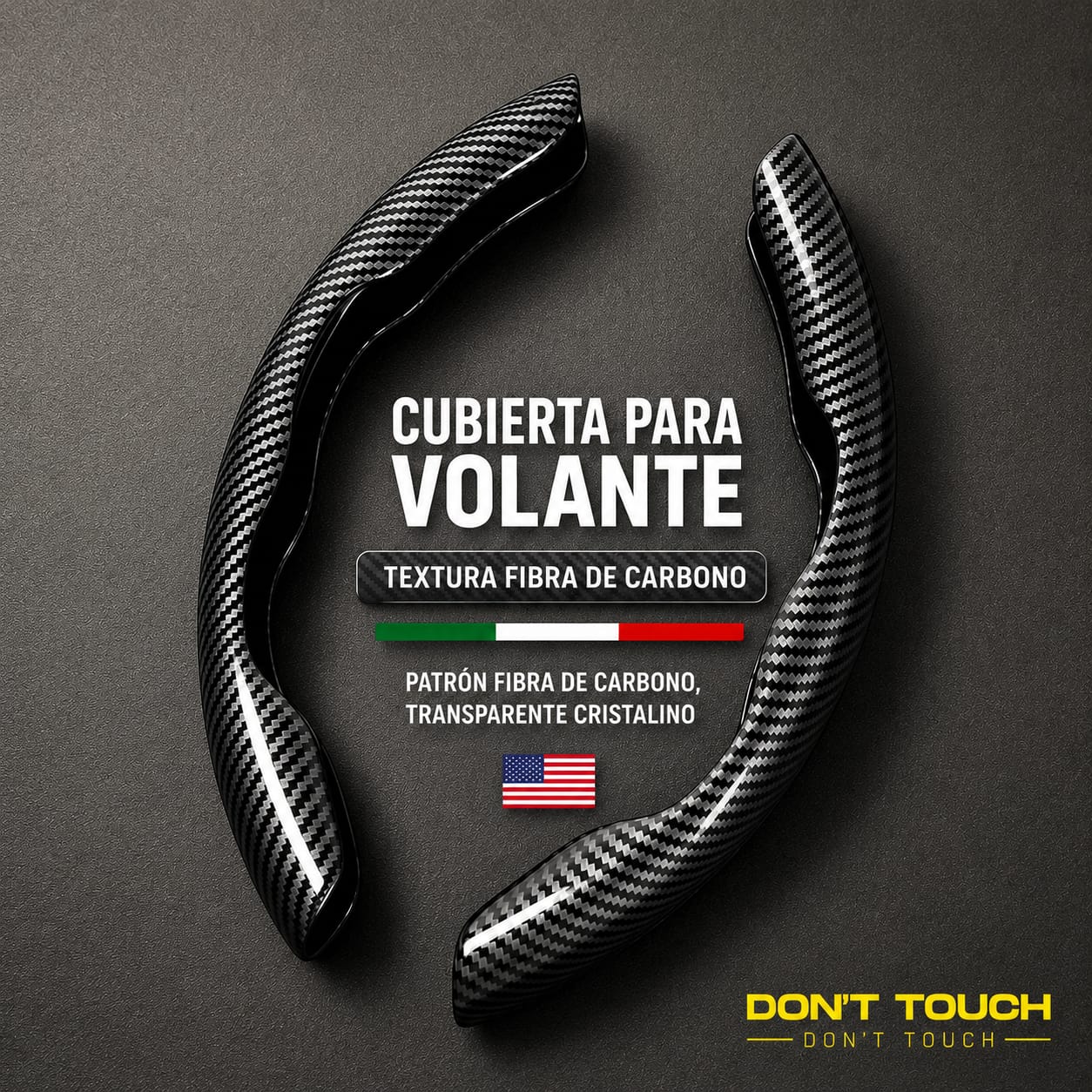 Funda Volante fibra carbon ABS premium