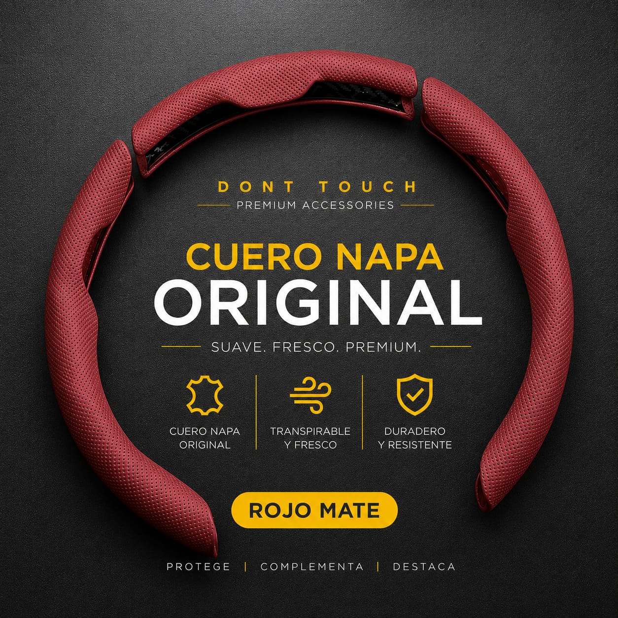 Funda Volante fibra carbon ABS premium