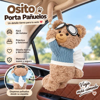 Osito Porta Toallitas para Auto