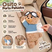 Osito Porta Toallitas para Auto