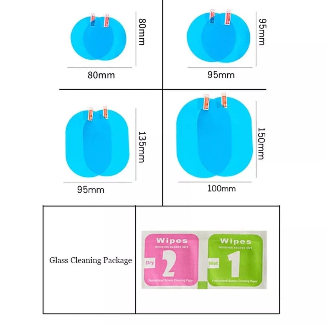 Película Impermeable espejos 2pcs