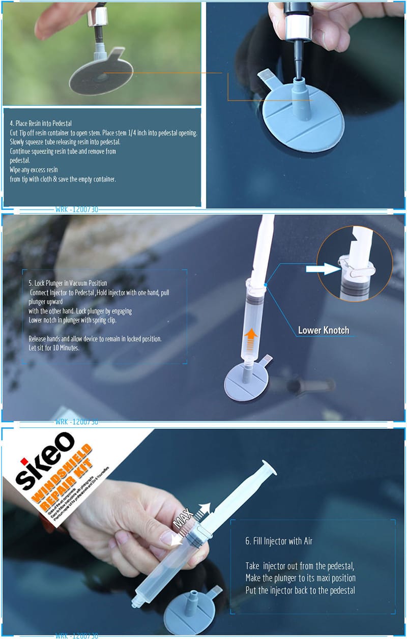 Kit reparacion parabrisas DIY
