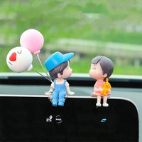 Pareja con globo