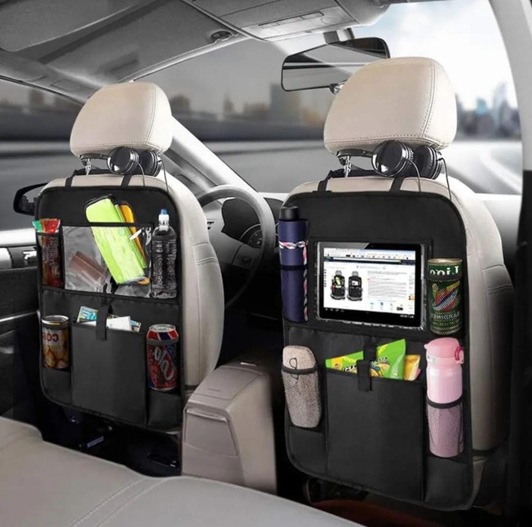 Organizador almacenamiento asiento trasero universal