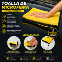 Toalla Lavado automático Microfibra Yelow